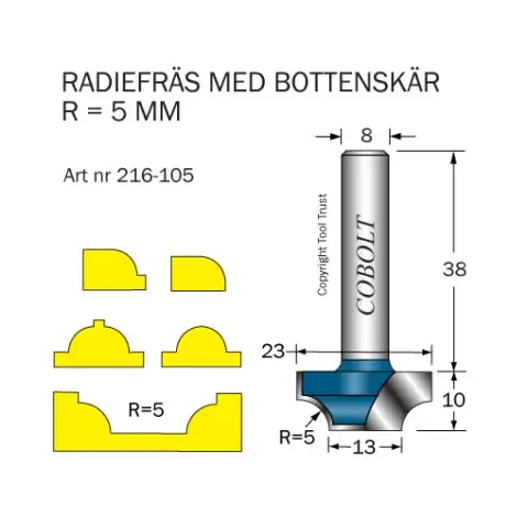Cobolt 216-105 Radiefräs Bästa pris